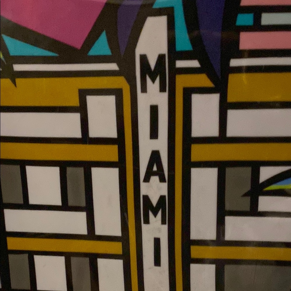 Macy's Yellow and Black Art Deco Bikini